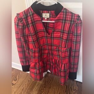 Tuckernuck tartan plaid blouse